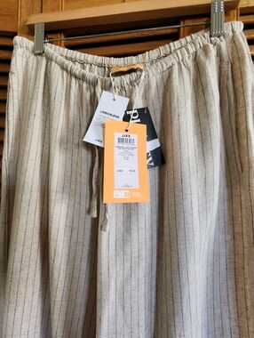 NWT Linen Blend Pinstripe Pants